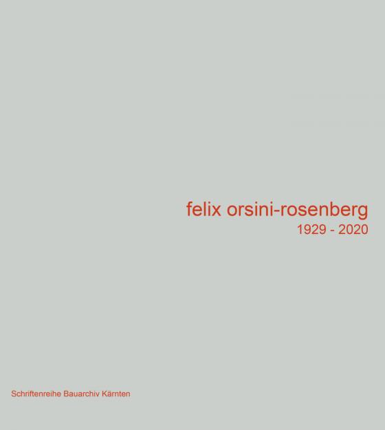 Cover-Bild Felix Orsini-Rosenberg