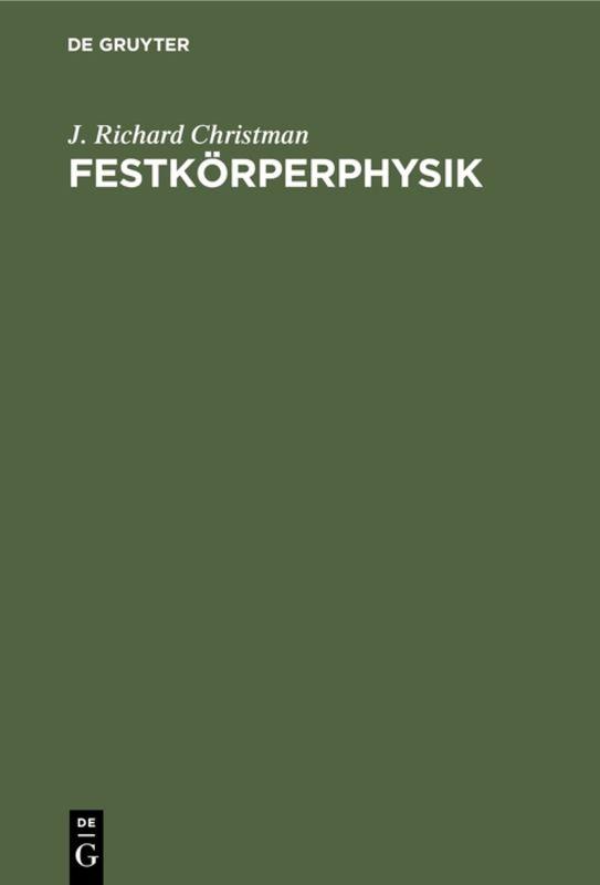 Cover-Bild Festkörperphysik