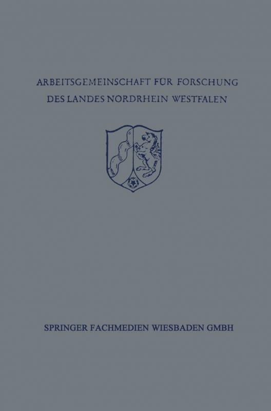 Cover-Bild Festschrift der Arbeitsgemeinschaft für Forschung des Landes Nordrhein-Westfalen zu Ehren des Herrn Ministerpräsidenten Karl Arnold