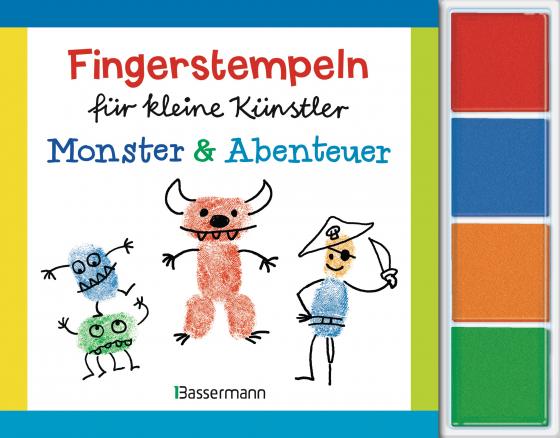 Cover-Bild Fingerstempeln für kleine Künstler-Set - Monster und Abenteuer