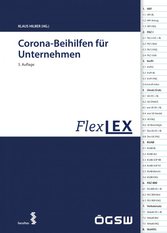 Cover-Bild FlexLex Corona-Beihilfen für Unternehmen