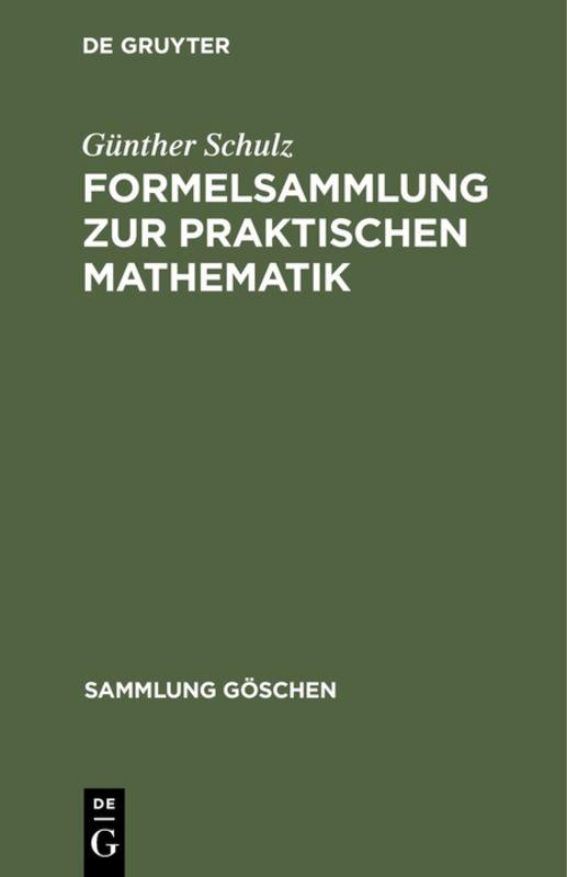 Cover-Bild Formelsammlung zur praktischen Mathematik
