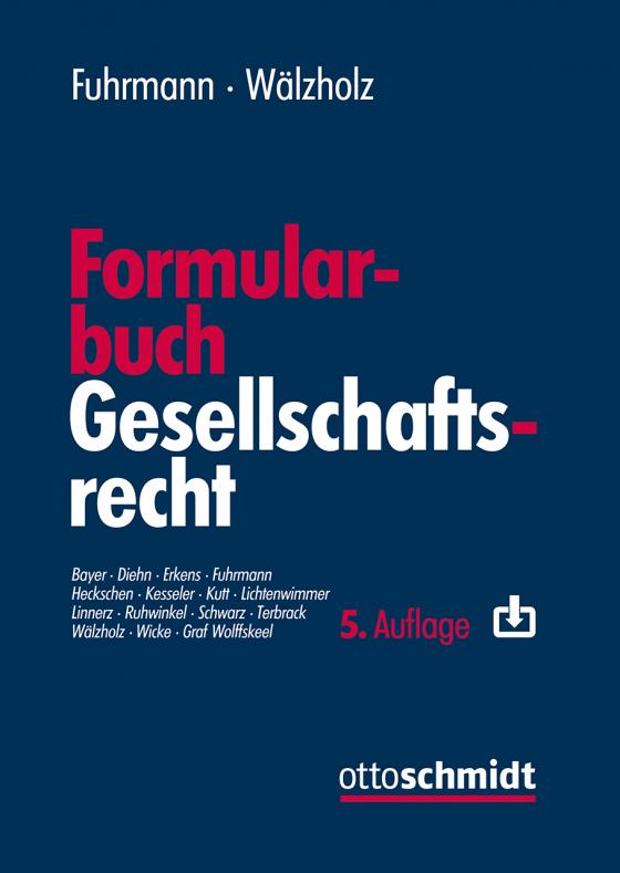 Cover-Bild Formularbuch Gesellschaftsrecht