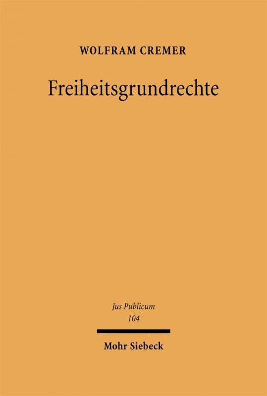 Cover-Bild Freiheitsgrundrechte