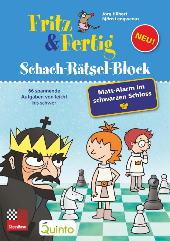 Cover-Bild Fritz&Fertig Schach-Rätselblock: Mattalarm im schwarzen Schloss