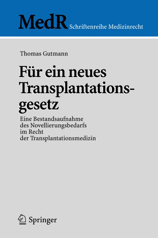 Cover-Bild Für ein neues Transplantationsgesetz