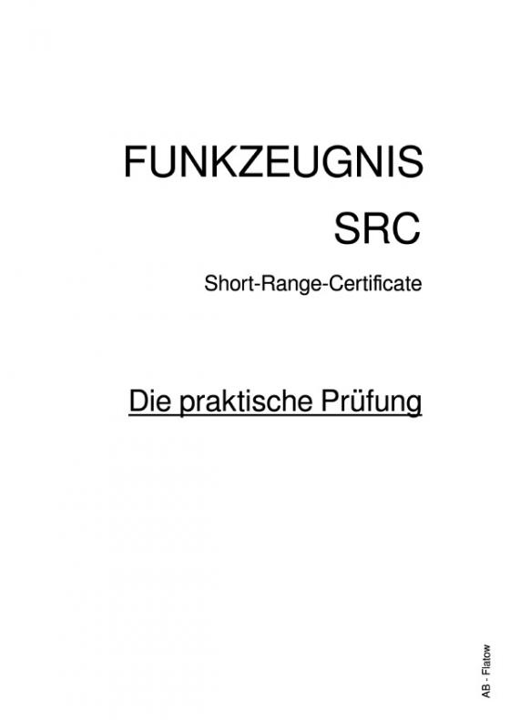 Cover-Bild FUNKZEUGNIS-SRC - Die praktische Prüfung