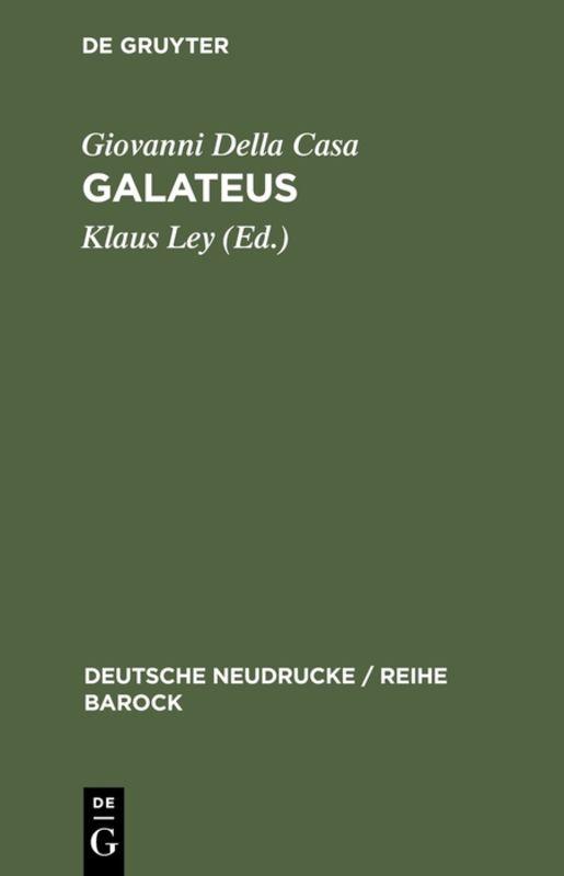 Cover-Bild Galateus