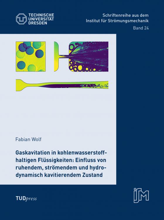 Cover-Bild Gaskavitation in kohlenwasserstoffhaltigen Flüssigkeiten: Einfluss von ruhendem, strömendem und hydrodynamisch kavitierendem Zustand
