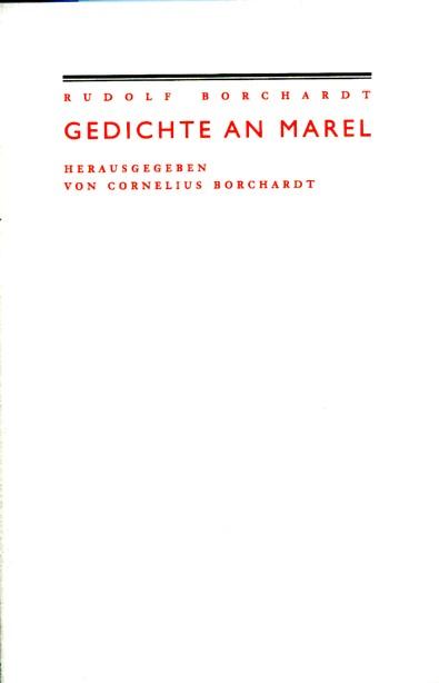 Cover-Bild Gedichte an Marel