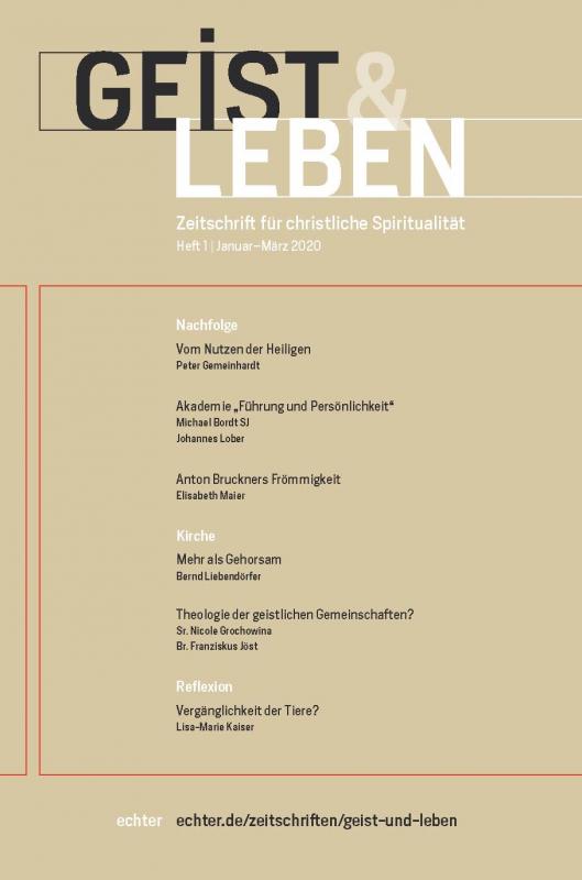 Cover-Bild Geist & Leben 1/2020