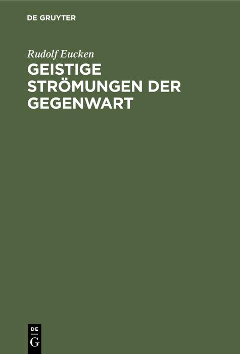 Cover-Bild Geistige Strömungen der Gegenwart