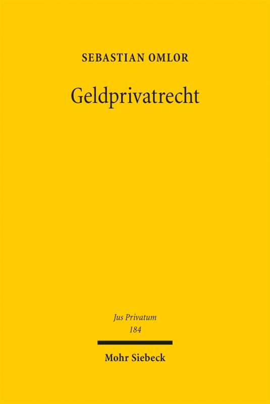 Cover-Bild Geldprivatrecht