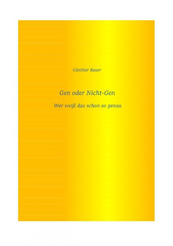 Cover-Bild Gen oder Nicht-Gen
