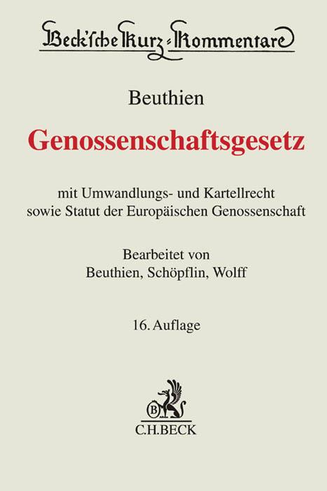 Cover-Bild Genossenschaftsgesetz
