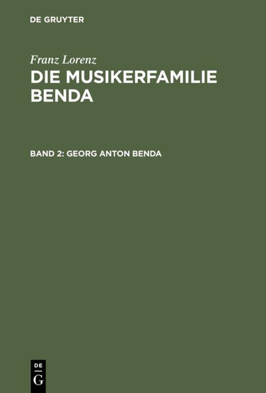 Cover-Bild Georg Anton Benda