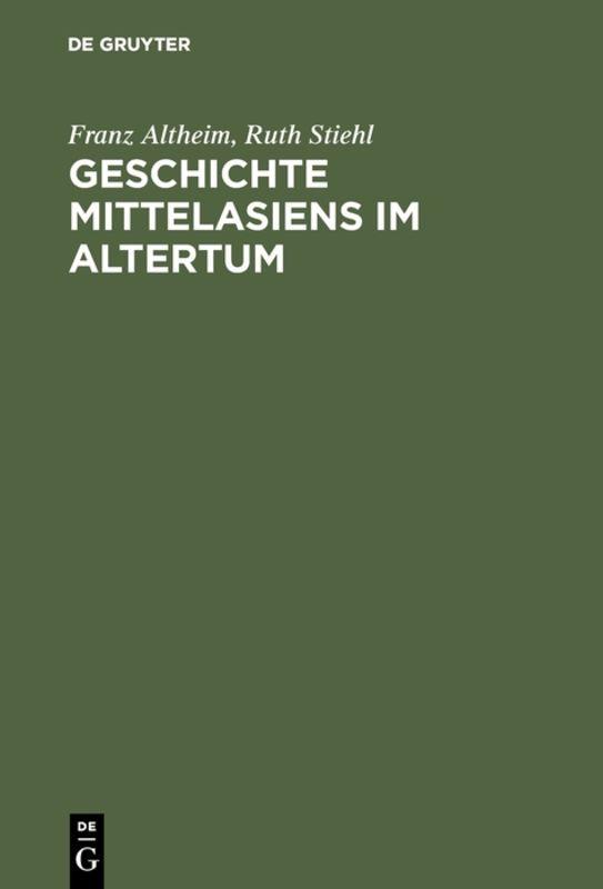 Cover-Bild Geschichte Mittelasiens im Altertum