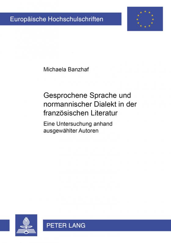 Cover-Bild Gesprochene Sprache und normannischer Dialekt in der französischen Literatur