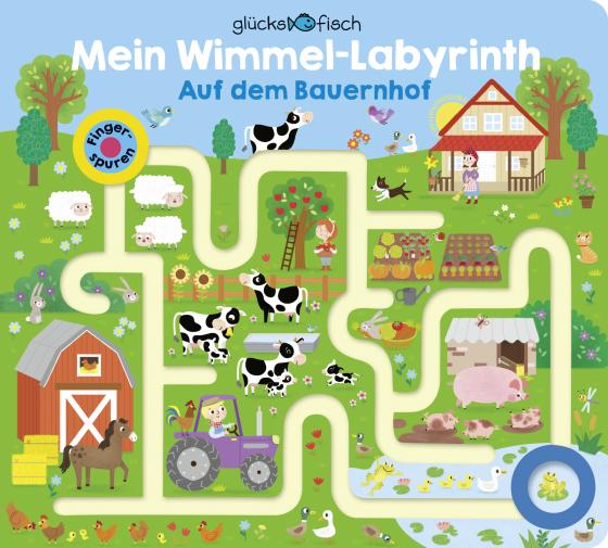 Cover-Bild Glücksfisch: Mein Wimmel-Labyrinth: Auf dem Bauernhof