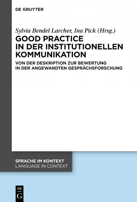 Cover-Bild Good practice in der institutionellen Kommunikation