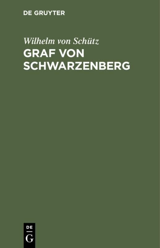 Cover-Bild Graf von Schwarzenberg