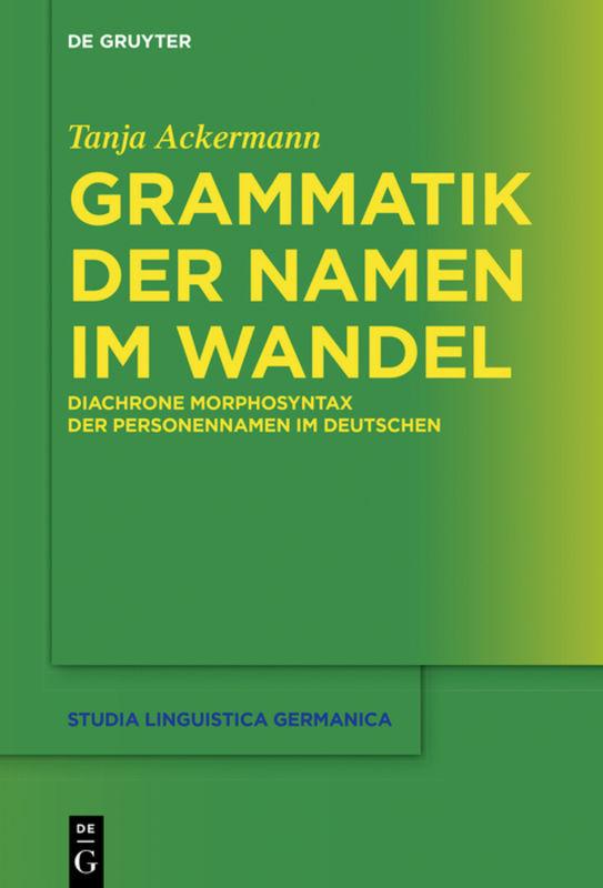 Cover-Bild Grammatik der Namen im Wandel