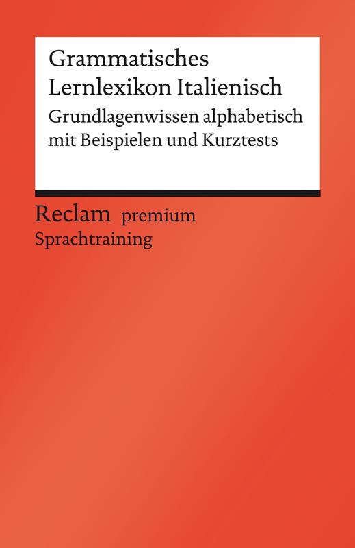 Cover-Bild Grammatisches Lernlexikon Italienisch