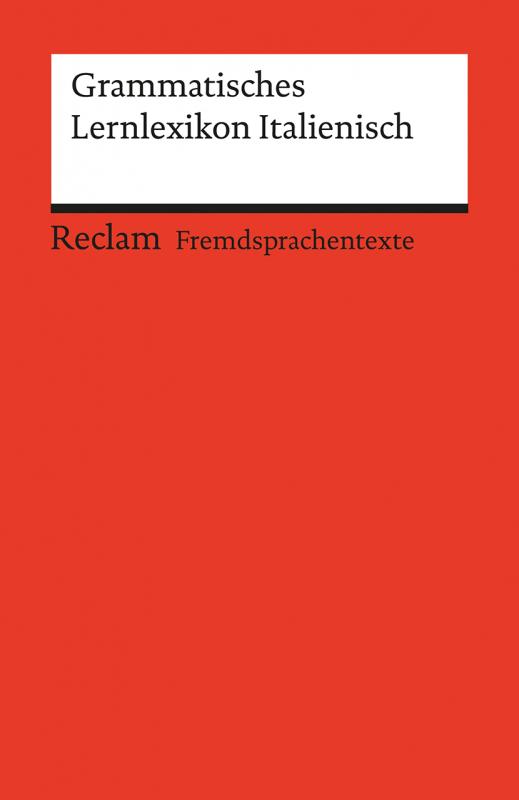 Cover-Bild Grammatisches Lernlexikon Italienisch