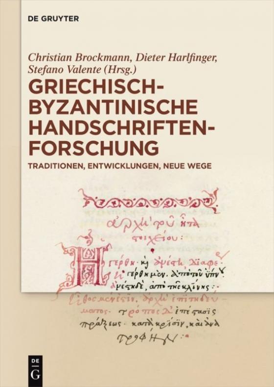 Cover-Bild Griechisch-byzantinische Handschriftenforschung