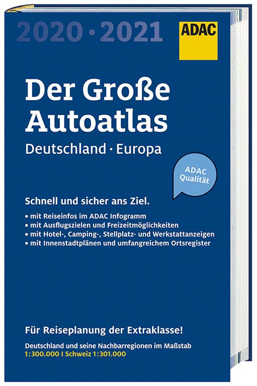 Cover-Bild Großer ADAC Autoatlas 2020/2021, Deutschland 1:300 000, Europa 1:750 000