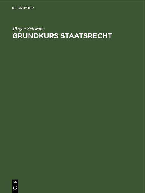 Cover-Bild Grundkurs Staatsrecht