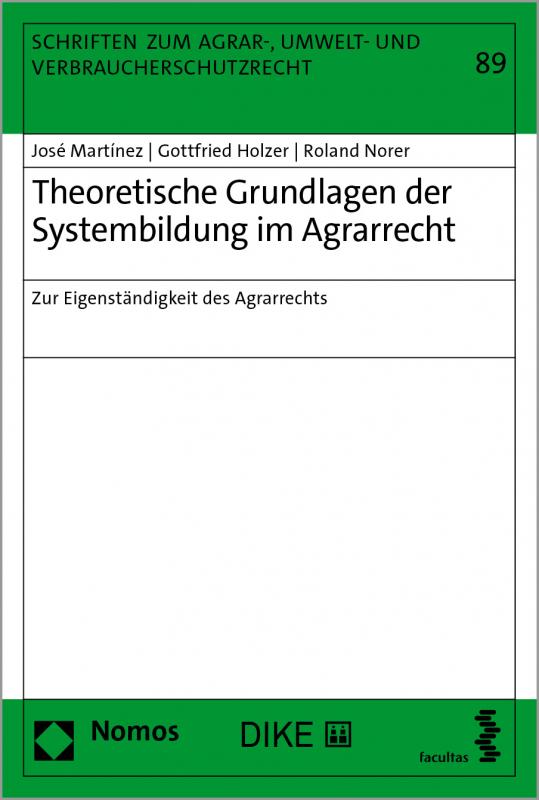 Cover-Bild Grundlagen der Systembildung im Agrarrecht