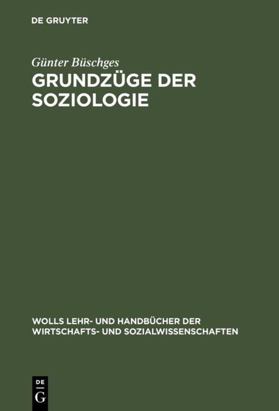 Cover-Bild Grundzüge der Soziologie