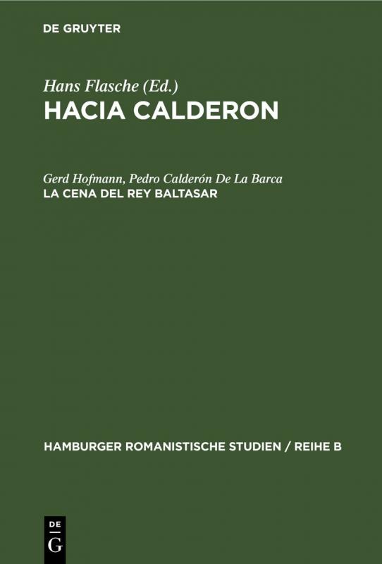 Cover-Bild Hacia Calderon / La cena del Rey Baltasar