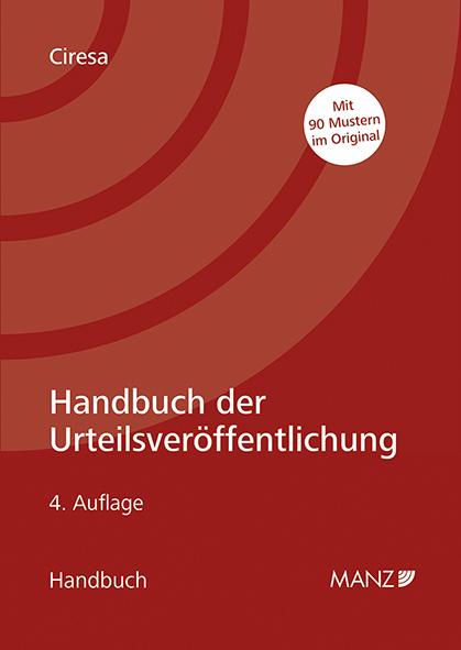 Cover-Bild Handbuch der Urteilsveröffentlichung