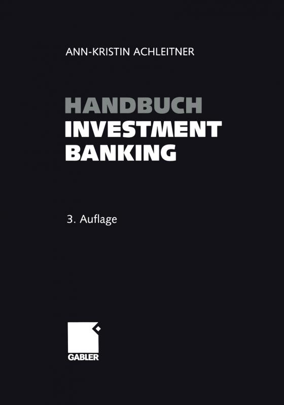 Cover-Bild Handbuch Investment Banking