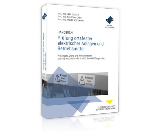 Cover-Bild Handbuch Prüfung ortsfester elektrischer Anlagen und Betriebsmittel