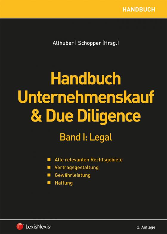 Cover-Bild Handbuch Unternehmenskauf & Due Diligence, Band I: legal