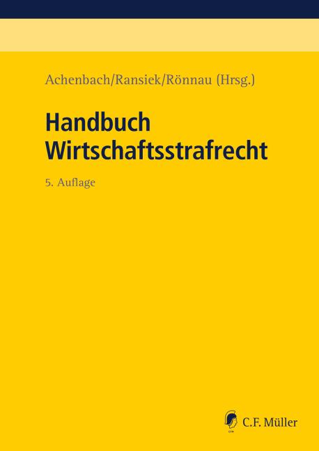 Cover-Bild Handbuch Wirtschaftsstrafrecht