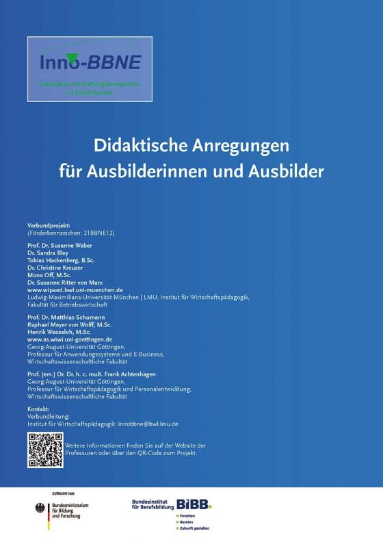 Cover-Bild Handreichung für Ausbilderinnen und Ausbilder im Einzelhandel