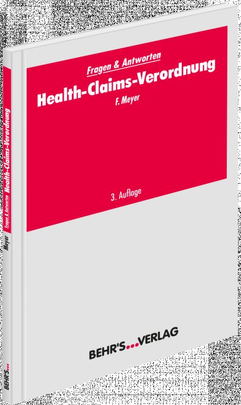 Cover-Bild Health-Claims-Verordnung