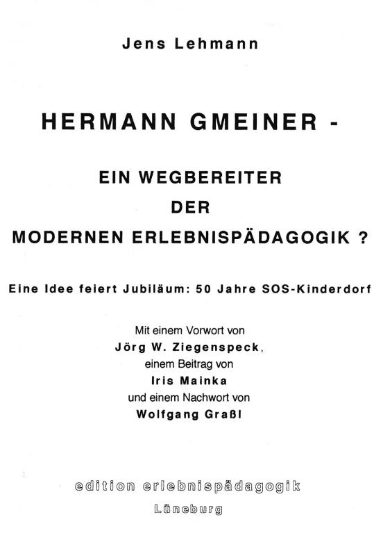 Cover-Bild Hermann Gmeiner