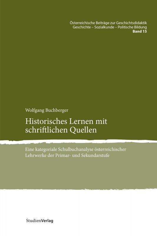 Cover-Bild Historisches Lernen mit schriftlichen Quellen