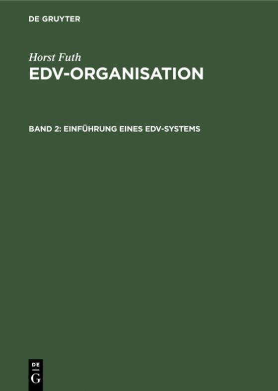 Cover-Bild Horst Futh: EDV-Organisation / Einführung eines EDV-Systems