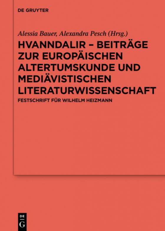 Cover-Bild Hvanndalir – Beiträge zur europäischen Altertumskunde und mediävistischen Literaturwissenschaft