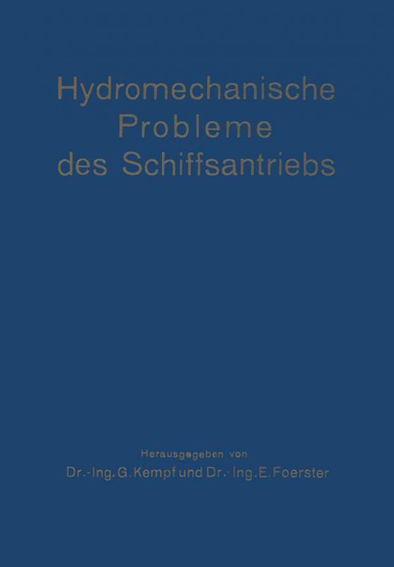 Cover-Bild Hydromechanische Probleme des Schiffsantriebs