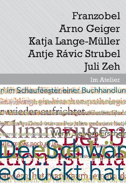 Cover-Bild Im Atelier. Beiträge zur Poetik der Gegenwartsliteratur 07/08 / Im Atelier