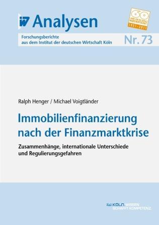 Cover-Bild Immobilienfinanzierung nach der Finanzmarktkrise