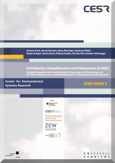 Cover-Bild Individuelles Umwelthandeln und Klimaschutz (IndUK) – Sach und Schlussbericht