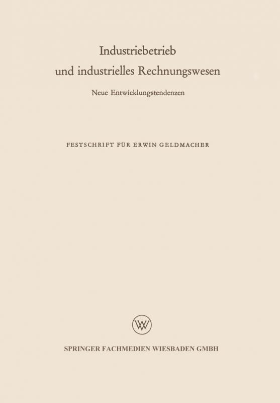 Cover-Bild Industriebetrieb und industrielles Rechnungswesen